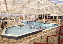 The indoor pool at California Cliffs