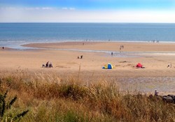 The beautiful beach by Sandy Bay