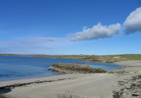 Private save sandy beach