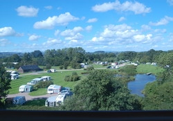 Party at the park aerial view