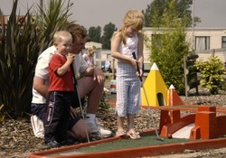 Enjoy a game of crazy golf at California Cliffs
