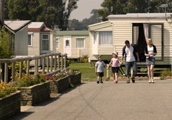 Take a leisurely walk through California Cliffs Holiday Park